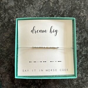 Brand new- Dream Big Dot & Dash bracelet size small